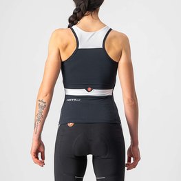 CASTELLI Cyklistický dres bez rukávov - SOLARIS LADY - čierna/biela
