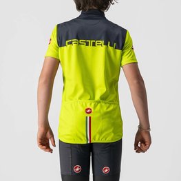 CASTELLI Cyklistický dres s krátkym rukávom - NEO PROLOGO KIDS - žltá/modrá