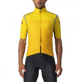 CASTELLI Cyklistický dres s krátkym rukávom - GABBA ROS SPECIAL - žltá