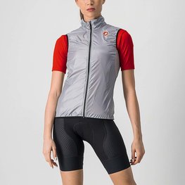 CASTELLI Cyklistická vesta - ARIA LADY - strieborná