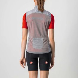 CASTELLI Cyklistická vesta - ARIA LADY - strieborná