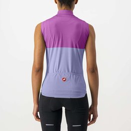 CASTELLI Cyklistický dres bez rukávov - VELOCISSIMA LADY - fialová