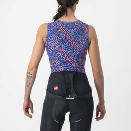 CASTELLI Cyklistické tričko bez rukávov - PRO MESH 4 W LADY - modrá