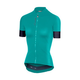 CASTELLI Cyklistický dres s krátkym rukávom - ANIMA 2.0 LADY - modrá/zelená