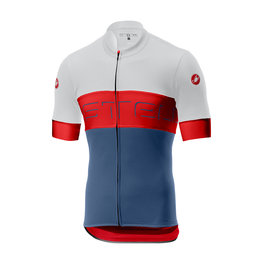 CASTELLI Cyklistický dres s krátkym rukávom - PROLOGO VI - modrá/červená/biela