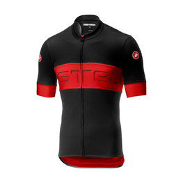 CASTELLI Cyklistický dres s krátkym rukávom - PROLOGO VI - červená/čierna