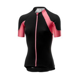 CASTELLI Cyklistický dres s krátkym rukávom - SCHEGGIA 2.0 LADY - ružová/čierna