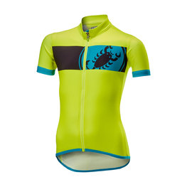 CASTELLI Cyklistický dres s krátkym rukávom - FUTURE RACER KIDS - žltá