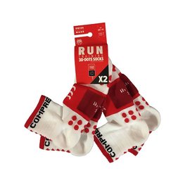 COMPRESSPORT Cyklistické ponožky klasické - TRAINING - biela