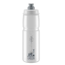 ELITE Cyklistická fľaša na vodu - JET GREEN 750 ml - transparentná