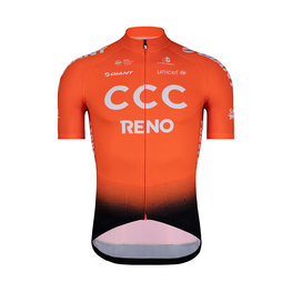 Cyklistický dres s krátkym rukávom - CCC 2019 TRAINING - oranžová