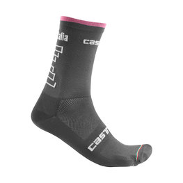 CASTELLI Cyklistické ponožky klasické - GIRO 2019  - šedá