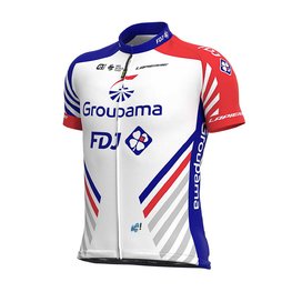 ALÉ Cyklistický dres s krátkym rukávom - GROUPAMA FDJ 2020 - modrá/červená/biela