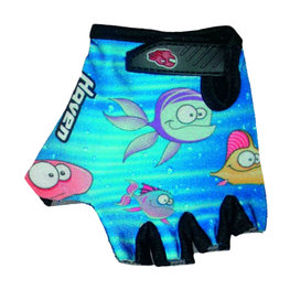 HAVEN Cyklistické rukavice krátkoprsté - DREAM KIDS - čierna/modrá