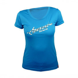 HAVEN Cyklistický dres s krátkym rukávom - AMAZON LADY MTB - svetlo modrá/biela