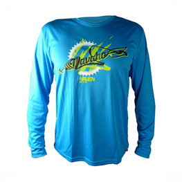 HAVEN Cyklistický dres s dlhým rukávom letný - NAVAHO LONG MTB - modrá/zelená