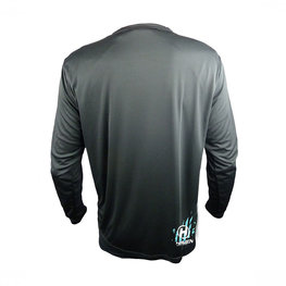 HAVEN Cyklistický dres s dlhým rukávom letný - NAVAHO LONG MTB - biela/čierna