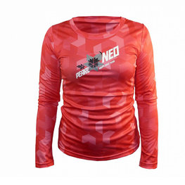 HAVEN Cyklistický dres s dlhým rukávom letný - PEARL NEO LONG LADY - ružová