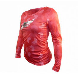 HAVEN Cyklistický dres s dlhým rukávom letný - PEARL NEO LONG LADY - ružová