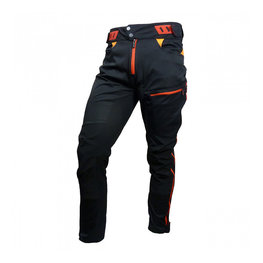 HAVEN Cyklistické nohavice dlhé bez trakov - SINGLETRAIL LONG - červená/čierna