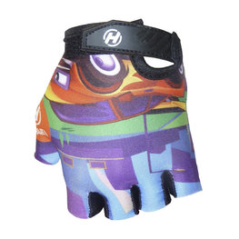 HAVEN Cyklistické rukavice krátkoprsté - DREAM KIDS - modrá/zelená/viacfarebná/čierna/fialová/oranžová