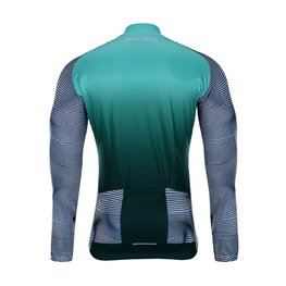 HOLOKOLO Cyklistický dres s dlhým rukávom zimný - PURIST WINTER - čierna/zelená/viacfarebná