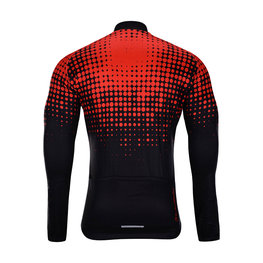 HOLOKOLO Cyklistický dres s dlhým rukávom zimný - INFRARED WINTER  - červená/čierna