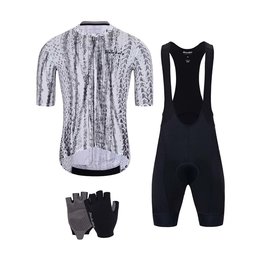 HOLOKOLO Cyklistický mega set - TYRES ELITE - čierna/biela