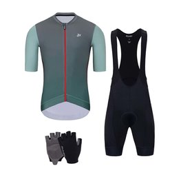 HOLOKOLO Cyklistický mega set - INFINITY - čierna/červená/šedá