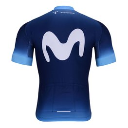 BONAVELO Cyklistický dres s krátkym rukávom - MOVISTAR 2024 - modrá