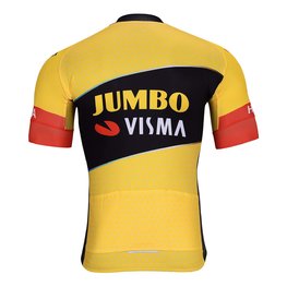 BONAVELO Cyklistický dres s krátkym rukávom - JUMBO-VISMA 2023 - žltá/čierna