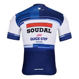 BONAVELO Cyklistický dres s krátkym rukávom - SOUDAL QUICK-STEP 24 - biela/modrá