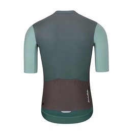 HOLOKOLO Cyklistický dres s krátkym rukávom - INFINITY - červená/šedá