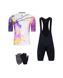 HOLOKOLO Cyklistický mega set - SPLASH - čierna/fialová/šedá