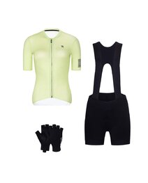 RIVANELLE Cyklistický mega set - VICTORIOUS - svetlo zelená/čierna