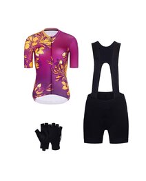 RIVANELLE Cyklistický mega set - BAROC - žltá/čierna/fialová