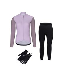 RIVANELLE Cyklistický mega set - PERFORMANCE WINTER - fialová/čierna