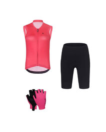 RIVANELLE Cyklistický mega set - PURE - čierna/ružová