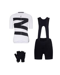 RIVANELLE Cyklistický mega set - MISSVELOAIRE - biela/čierna