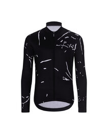 HOLOKOLO Cyklistický dlhý dres a nohavice - PASSION WINTER - biela/čierna