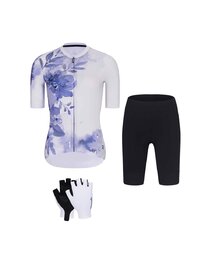 RIVANELLE Cyklistický mega set - FLOWERY LADY - modrá/čierna/biela