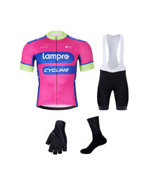 BONAVELO Cyklistický mega set - LAMPRE - biela/ružová/čierna