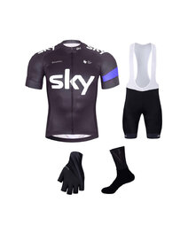 BONAVELO Cyklistický mega set - SKY - biela/čierna