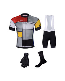 BONAVELO Cyklistický mega set - 1985 LA VIE CLAIRE - biela/viacfarebná/čierna