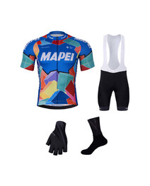BONAVELO Cyklistický mega set - MAPEI - biela/modrá/čierna