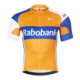 BONAVELO Cyklistický krátky dres a krátke nohavice - RABOBANK - oranžová/čierna/modrá