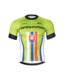 BONAVELO Cyklistický krátky dres a krátke nohavice - CANNONDALE SK - čierna/zelená