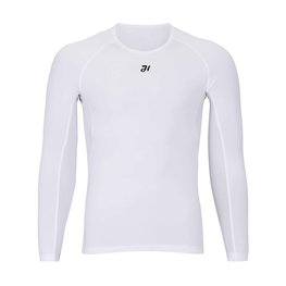 HOLOKOLO Cyklistické tričko s dlhým rukávom - WINTER BASE LAYER - biela