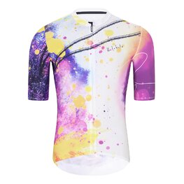 HOLOKOLO Cyklistický krátky dres a krátke nohavice - SPLASH - šedá/fialová
