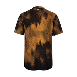 HOLOKOLO Cyklistický dres s krátkym rukávom - NIGHTFALL MTB - oranžová/čierna